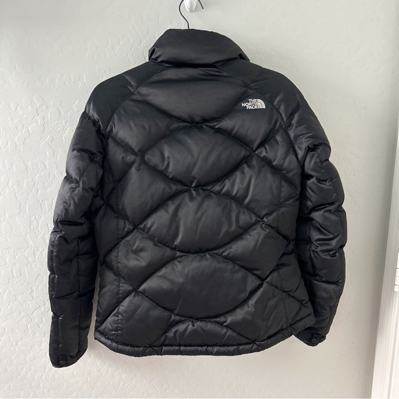 The North Face Puffer Jacket 550 Black Diamond Quilted Down Coat Medium - Picture 2 of 4
